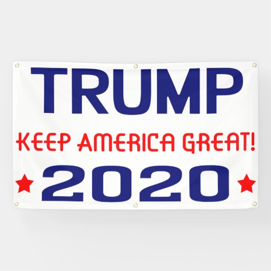 Trump 2020 Behielt Amerika groß Banner (Horizontal)