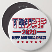 Trump 2020 Behielt Amerika groß Button (Vorne & Hinten)