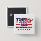 Trump 2020 Behielt Amerika groß Button (Vorne & Hinten)