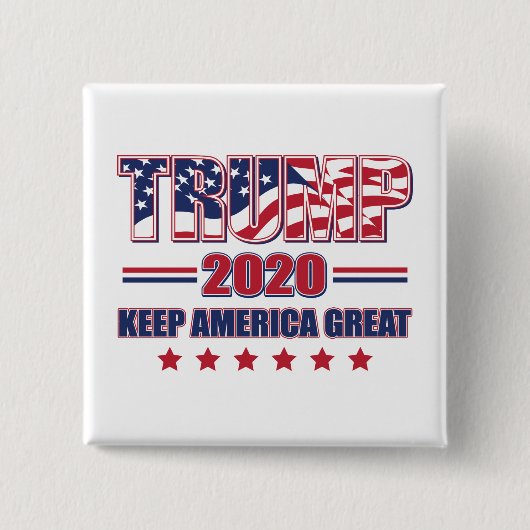 Trump 2020 Behielt Amerika groß Button (Vorderseite)