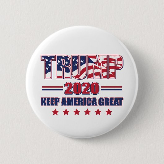 Trump 2020 Behielt Amerika groß Button (Vorderseite)