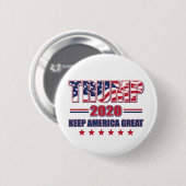 Trump 2020 Behielt Amerika groß Button (Vorne & Hinten)
