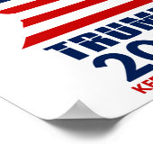 Trump 2020 Behielt Amerika groß Poster (Ecke)