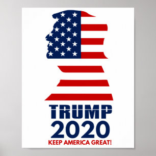 Trump 2020 Behielt Amerika groß Poster