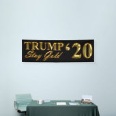 TRUMP 2020 - Bleibe Gold Banner (Messeveranstaltung)