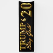 TRUMP 2020 - Bleibe Gold Banner (Vertikal)