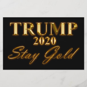 TRUMP 2020 - Bleibe Gold Flyer