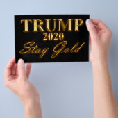 TRUMP 2020 - Bleibe Gold Flyer (Handgriff)