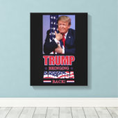 Trump 2020 bringt Amerika zurück Leinwanddruck (Insitu (Holzboden))