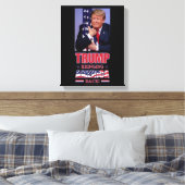 Trump 2020 bringt Amerika zurück Leinwanddruck (Insitu (Schlafzimmer))