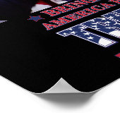 Trump 2020 bringt Amerika zurück Poster (Ecke)