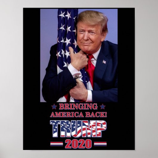 Trump 2020 bringt Amerika zurück Poster (Vorne)
