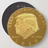 TRUMP 2020 BUTTON (Vorne & Hinten)