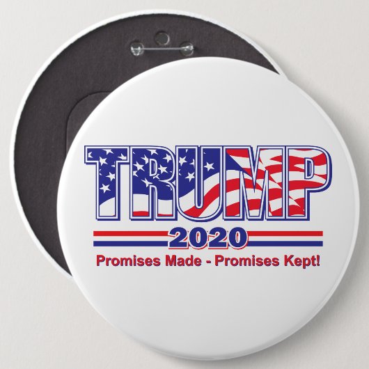 TRUMP 2020 BUTTON (Vorne & Hinten)