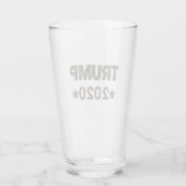 Trump 2020 Camouflage-Briefe Glas (Rückseite)