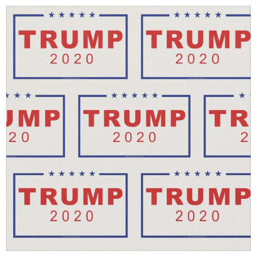 Trump 2020 Classic White Stoff (Nahaufnahme)