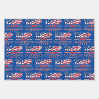 Trump 2020 Das Beste ist noch zu kommen Geschenkpapier Set