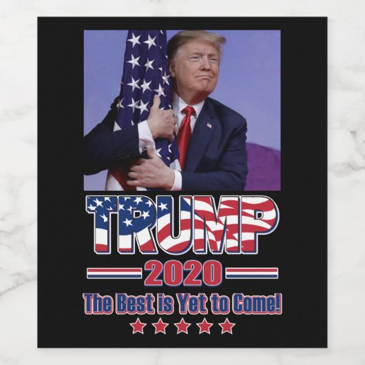 TRUMP 2020 Das Beste steht noch aus Weinetikett (Einzelnes Label)