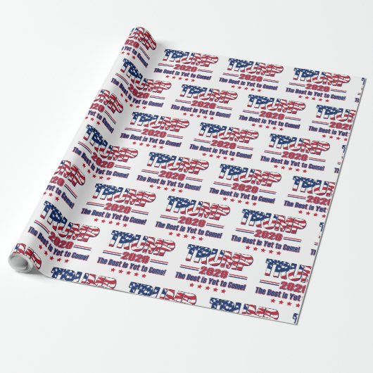 Trump 2020 Das Beste steht noch bevor Geschenkpapier (Ungerollt)