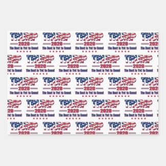 Trump 2020 Das Beste steht noch bevor Geschenkpapier Set