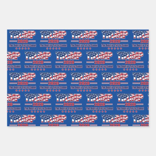 Trump 2020 Das Beste steht noch bevor - Geschenkpapier Set (Vorderseite)