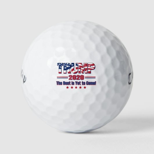 Trump 2020 Das Beste steht noch bevor Golfball (Vorderseite)