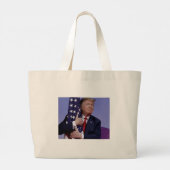 Trump 2020 Das Beste steht noch bevor Jumbo Stoffbeutel (Rückseite)