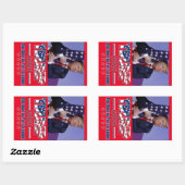 Trump 2020 Das Beste steht noch bevor Rechteckiger Aufkleber (Blatt)