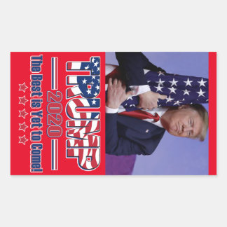 Trump 2020 Das Beste steht noch bevor Rechteckiger Aufkleber
