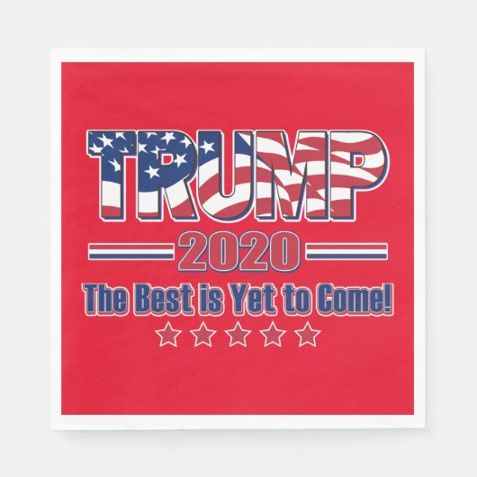 Trump 2020 Das Beste steht noch bevor Serviette (Vorderseite)