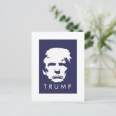 TRUMP 2020 - einfache Silhouette Postkarte (Stehend Vorderseite)