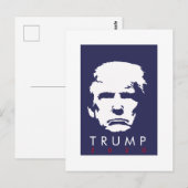 TRUMP 2020 - einfache Silhouette Postkarte (Vorne/Hinten)