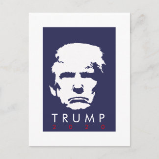 TRUMP 2020 - einfache Silhouette Postkarte