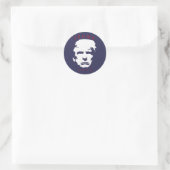 Trump 2020 - einfache Silhouette Runder Aufkleber (Tasche)