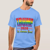 Trump 2020 Gay Pride T-Shirt (Vorderseite)