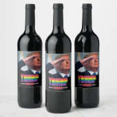 Trump 2020 Gays für Trump Weinetikett (Flaschen)