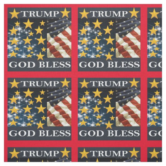 TRUMP 2020 GOTT BLESS STOFF (Muster)