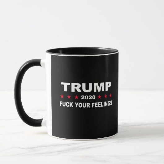 Trump 2020 Ihre Gefühle Tasse (Links)