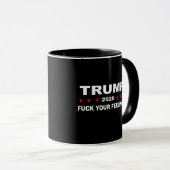 Trump 2020 Ihre Gefühle Tasse (VorderseiteRechts)