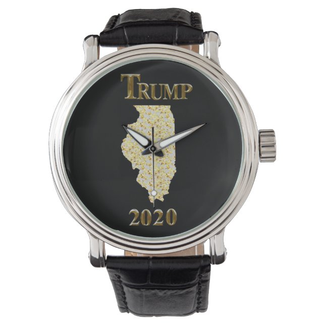 TRUMP 2020 ILLINOIS WATCH ARMBANDUHR (Vorderseite)