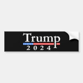 Trump 2020 Klassik Black and Red Autoaufkleber (Vorne)