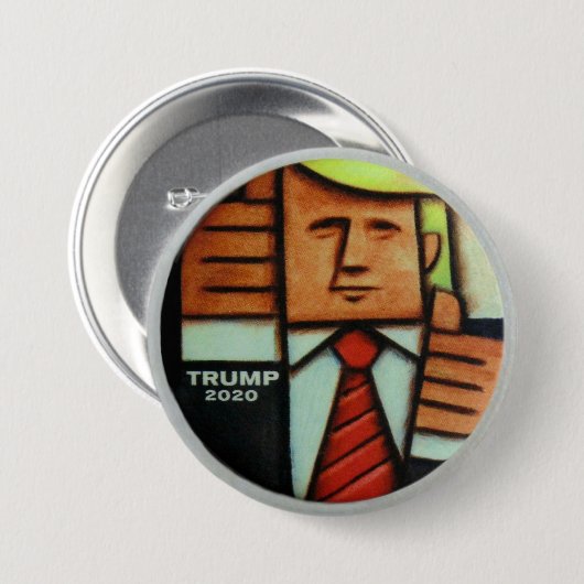 Trump 2020 Künstlerperspektive Button (Vorne & Hinten)