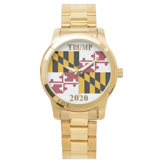 TRUMP 2020 MARYLAND WATCH ARMBANDUHR (Vorderseite)