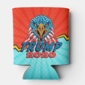 Trump 2020 Patriotischer Adler Dosenkühler (Rückseite)