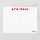 TRUMP 2020 POSTKARTE (Rückseite)