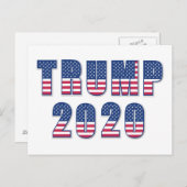Trump 2020 postkarte (Vorne/Hinten)