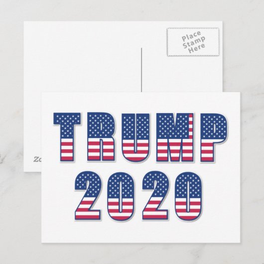 Trump 2020 postkarte (Vorne/Hinten)