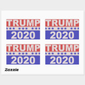 Trump 2020 rechteckiger aufkleber (Blatt)