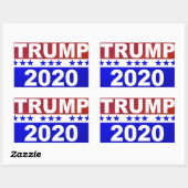 Trump 2020 rechteckiger aufkleber (Blatt)