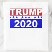 Trump 2020 rechteckiger aufkleber (Tasche)